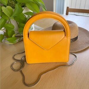 Street Level Yellow Mini Top-Handle Crossbody